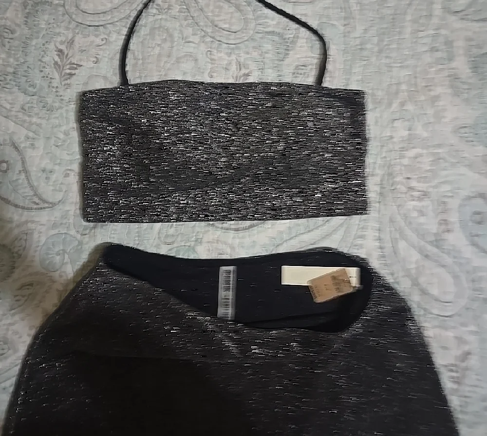PINK Victoria's Secret Sparkle Black Swimsuit - Picture 3 of 7